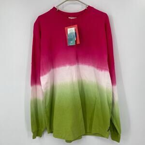 Harding Bison Searcy Ombre Pink Green Spirit Jersey Women’s Large NEW